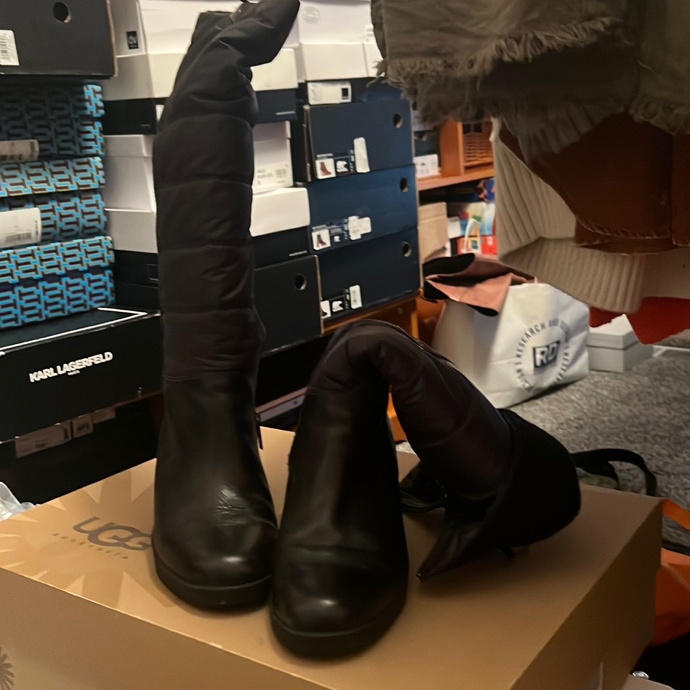 UGG Leona winter boot with wedge.  Size 8.  Only worn once or twice.